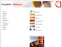 Tablet Screenshot of netzwerkmalerei.ch
